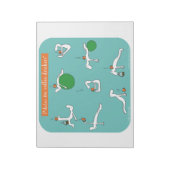 コーヒーを飲む人のための枕 ノートパッド (回転)