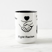 コーヒーを飲む人種差別を助長する女性 マグカップ (中央)