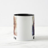 コーヒーを飲む前と飲んだ後 - ダ・ヴィンチのモナリザ マグカップ (中央)