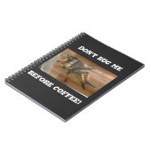 コーヒーを飲む前に私に虫をかけないでくれ。 ノートブック (左側)