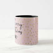 コーヒーを飲む前に言ったことをごめんなさい ツートーンマグカップ (中央)