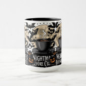 コーヒーを飲む前の悪夢 ハロウィンマグカップ マグカップ (中央)