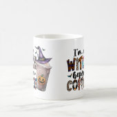 コーヒーを飲む前の私は魔女です 可愛い ハロウィン コーヒーマグカップ (中央)