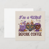 コーヒーを飲む前は魔女だ (正面/裏面)