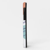コーヒーを飲む女性の線画ポスター Case-Mate iPhoneケース (裏面/左)