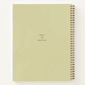 コーヒーを飲む女性 ノートブック (裏面)