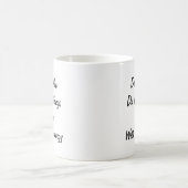 コーヒーを飲む愚かなことをするおもしろいマグ コーヒーマグカップ (中央)