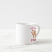 コーヒーを飲む感じと引用文が減るおもしろい エスプレッソカップ (正面右)