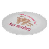 コーヒーを飲む感じと引用文が減るおもしろい カッティングボード (角)