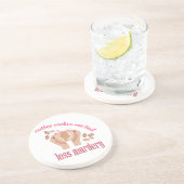 コーヒーを飲む感じと引用文が減るおもしろい コースター (側面)