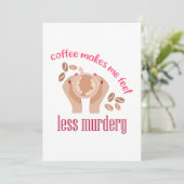 コーヒーを飲む感じと引用文が減るおもしろい シーズンカード (スタンド正面)