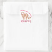 コーヒーを飲む感じと引用文が減るおもしろい スクエアシール (バッグ)