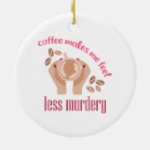コーヒーを飲む感じと引用文が減るおもしろい セラミックオーナメント (裏面)