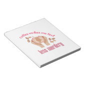 コーヒーを飲む感じと引用文が減るおもしろい ノートパッド (アングル)