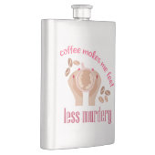 コーヒーを飲む感じと引用文が減るおもしろい フラスク (右)