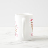 コーヒーを飲む感じと引用文が減るおもしろい ボーンチャイナマグカップ (裏面)