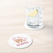 コーヒーを飲む感じと引用文が減るおもしろい ラウンドペーパーコースター (インサイチュ)