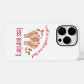 コーヒーを飲む感じと引用文が減るおもしろい Case-Mate iPhoneケース (裏面 (横))