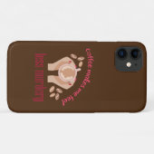 コーヒーを飲む感じと引用文が減るおもしろい Case-Mate iPhoneケース (裏面(横))
