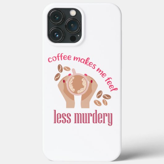 コーヒーを飲む感じと引用文が減るおもしろい Case-Mate iPhoneケース (裏面)