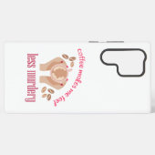 コーヒーを飲む感じと引用文が減るおもしろい SAMSUNG GALAXYケース (裏面横)