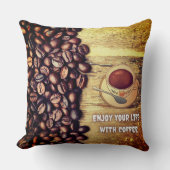 コーヒーを飲む生活 クッション (正面)