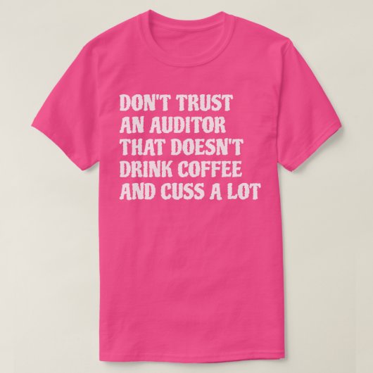 コーヒーを飲む監査人は多く1 Tシャツ (デザイン正面)