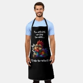 コーヒーを飲む エプロン (着用した状態)