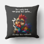 コーヒーを飲む クッション (裏面)