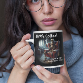 コーヒーを飲む ジャンボコーヒーマグカップ