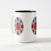 コーヒーを飲む ツートーンマグカップ (正面左)