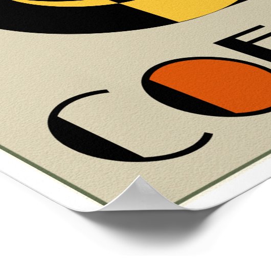 コーヒーを飲む ポスター (角)