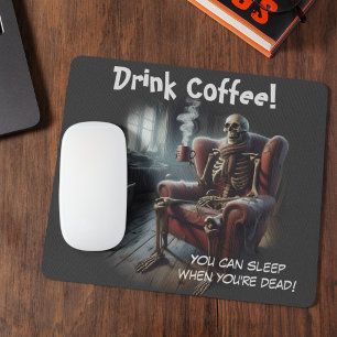 コーヒーを飲む マウスパッド