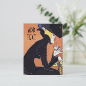 コーヒーを飲む,編集文字を追加, ポストカード (スタンド正面)