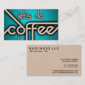 コーヒーを飲もう 名刺 (正面/裏面)