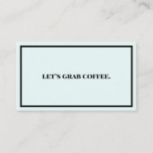 コーヒーを飲もう 名刺 (正面)