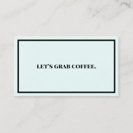コーヒーを飲もう 名刺