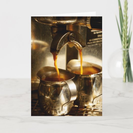 コーヒーを飲もう | Espresso Notecard カード (正面)