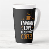 コーヒーを飲もしんでほしい カフェラテマグ (右アングル)