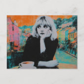 コーヒーを飲んだカラフル人 ポストカード (正面)