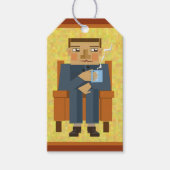 コーヒーを飲んだ人 ギフトタグ (正面)