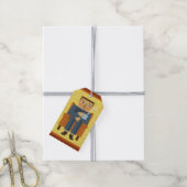 コーヒーを飲んだ人 ギフトタグ (より糸付き)