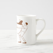 コーヒーを飲んだ後の人生はもっと素晴らしい Bone China マグカップ (右)