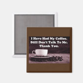 コーヒーを飲んだ マグネット (正面/裏面)