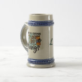 コーヒーを飲んでからやる気が出るマグカップ ビールジョッキ (正面左)