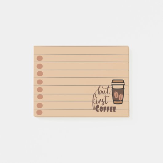 コーヒーを飲んでから始めよう  ポストイット (正面)