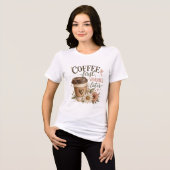 コーヒーを飲んでから悩んで トライブレンドTシャツ (正面全面)