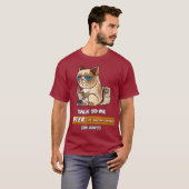 コーヒーを飲んでから話しかける Tシャツ (正面フル)