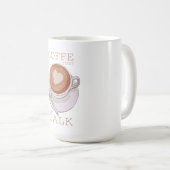 コーヒーを飲んでから話そう – 楽しい朝のコーヒーマグ コーヒーマグカップ (正面右)