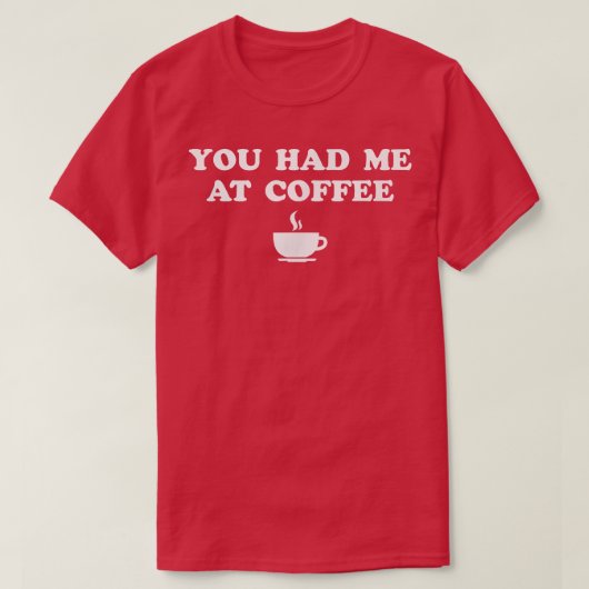 コーヒーを飲んでくれたね Tシャツ (デザイン正面)